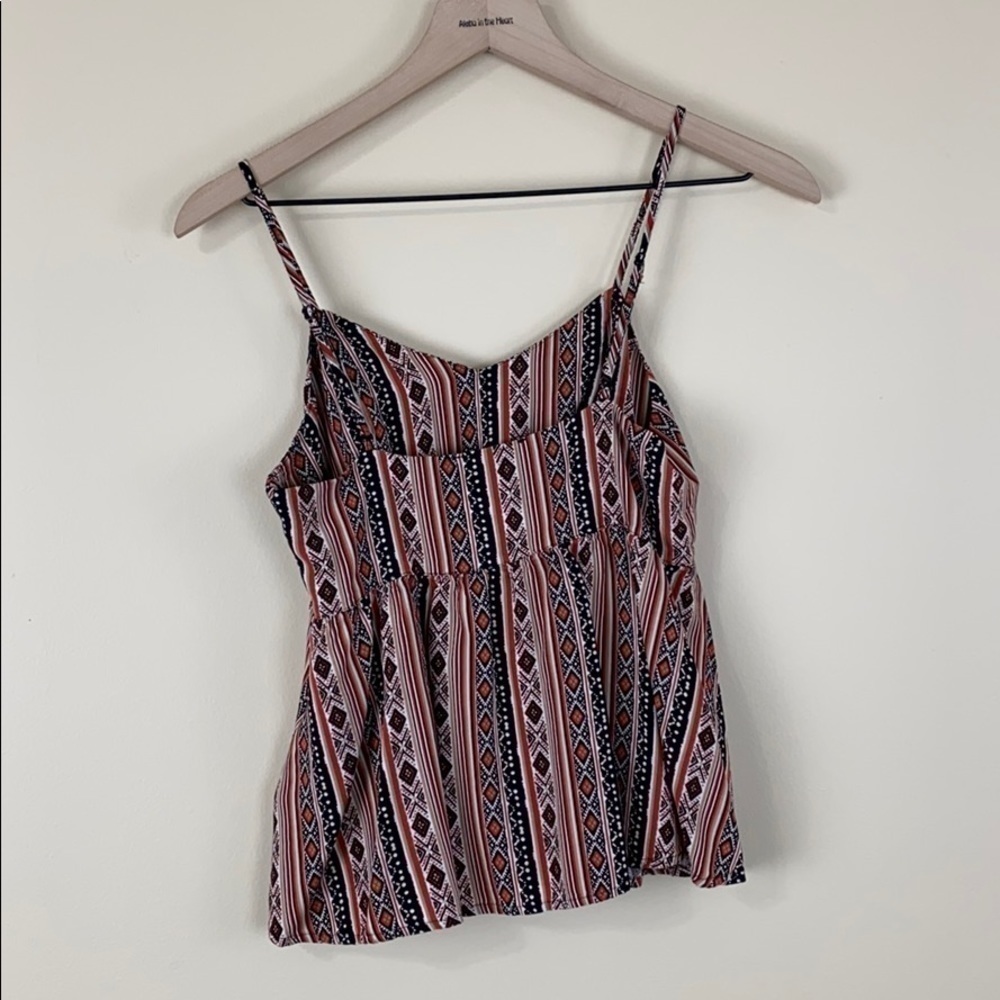 𝅺slightly cropped aztec print tank - Picture 6 of 6